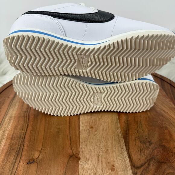 WMNS NIKE CORTEZ WHITE-BLACK-LIGHT PHOTO BLUE-SAIL SZ‎ 5.5 DN1791-100 - Picture 8 of 10